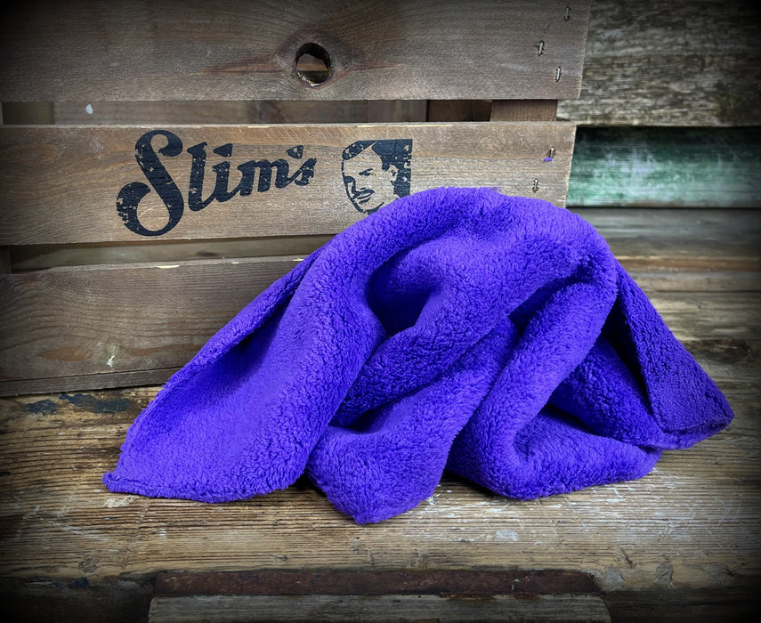 Atomiza Purple Edgeless 330gsm Microfibre Cloth (40x40cm)