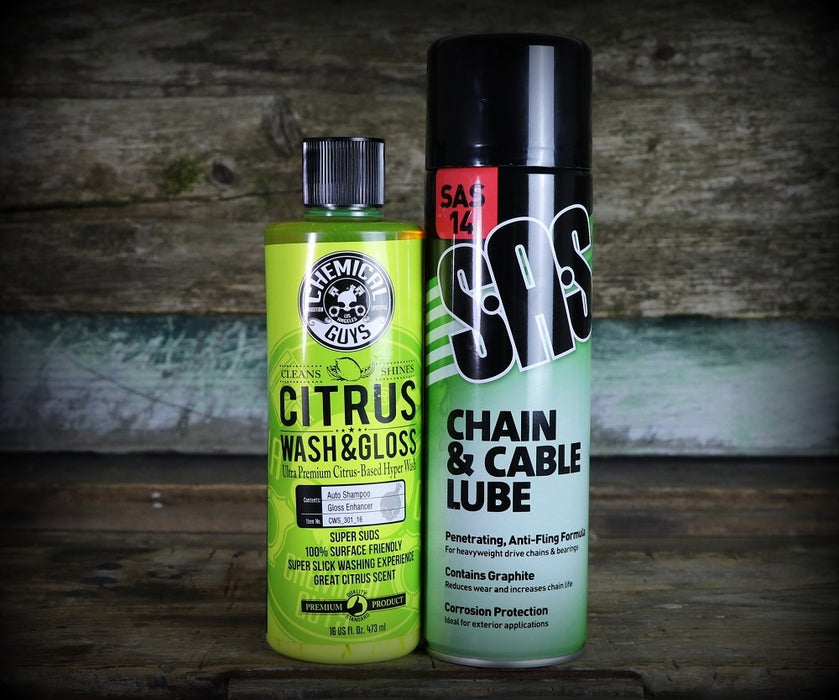 Motorcycle Chain Lube & Cleaner Set
