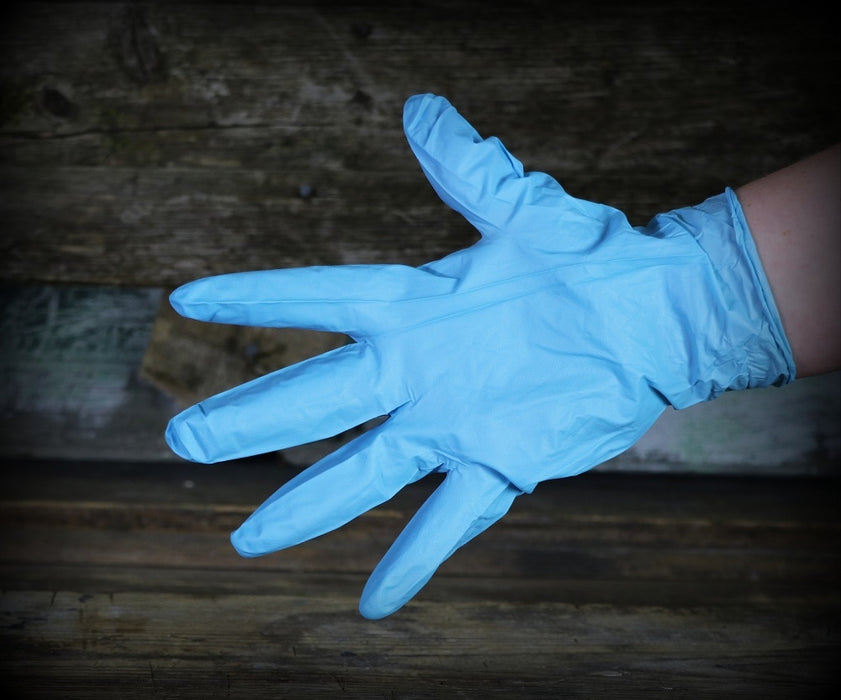 Blue Nitrile Disposable Gloves - Box of 100