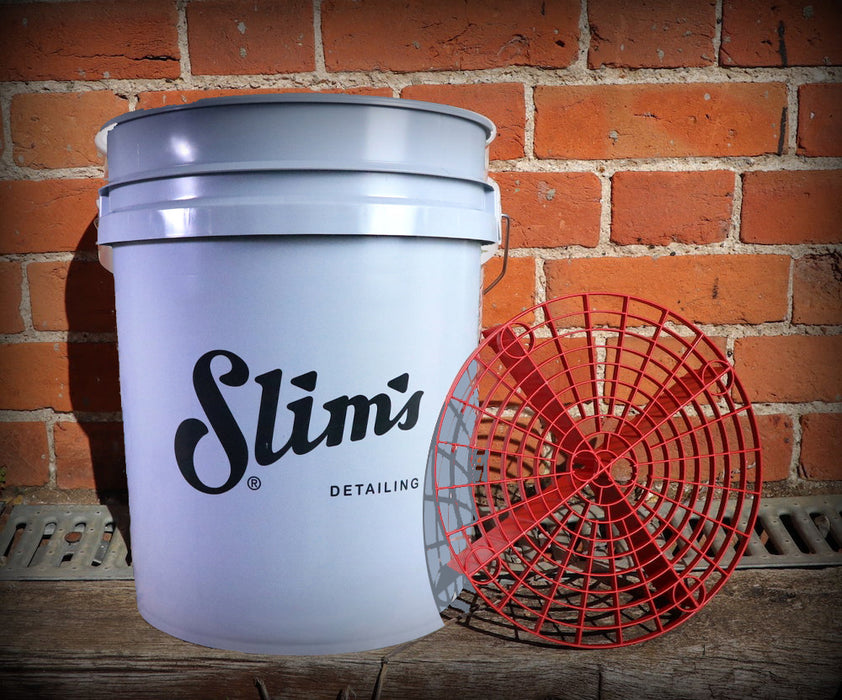 Slim's Detailing Grey Bucket + Grit Guard