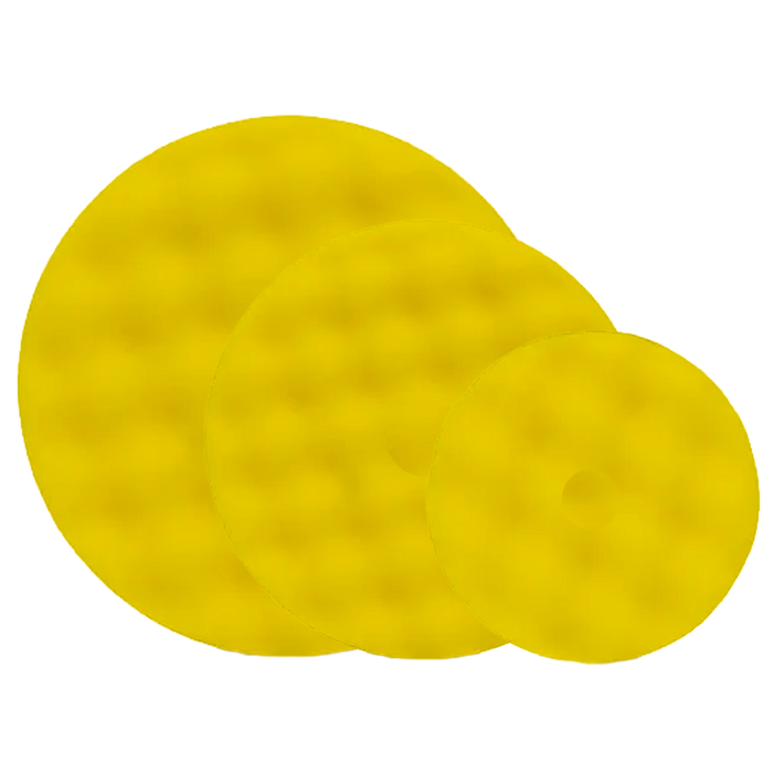 RUPES Yellow Rotary Waffle Pad - Fine