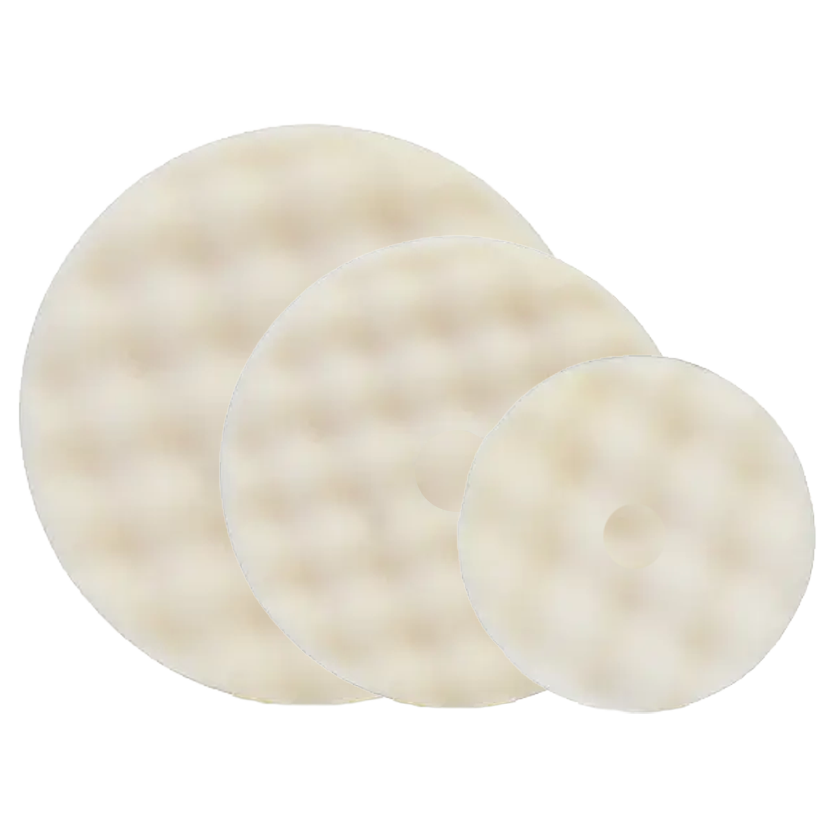 RUPES White Rotary Waffle Pad - Ultra Fine