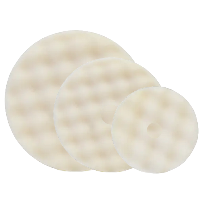 RUPES White Rotary Waffle Pad - Ultra Fine
