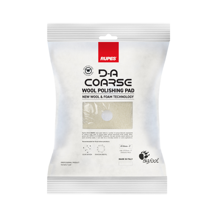 RUPES DA Coarse Wool Polishing Pad - New Wool & Foam Technology