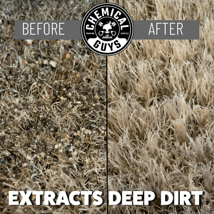 Chemical Guys Grey Light Duty Carpet Brush with Drill Attachment