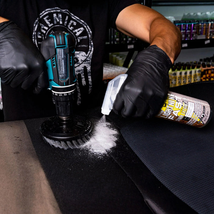 Chemical Guys Grey Light Duty Carpet Brush with Drill Attachment