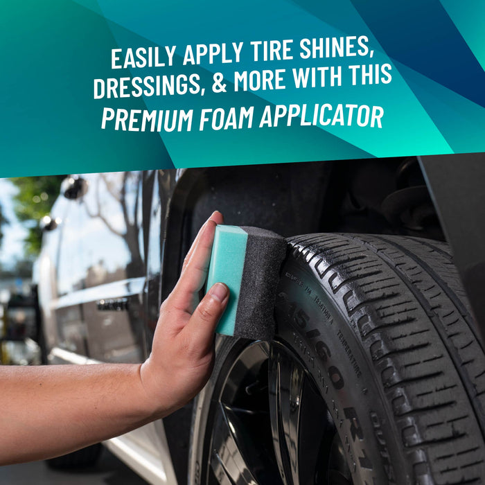 Chemical Guys Durafoam Contoured Large Tyre Dressing Applicator Pad With Wonder Wave Technology