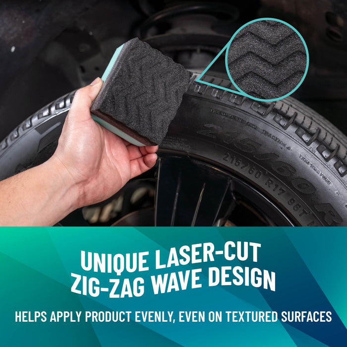 Chemical Guys Durafoam Contoured Large Tyre Dressing Applicator Pad With Wonder Wave Technology