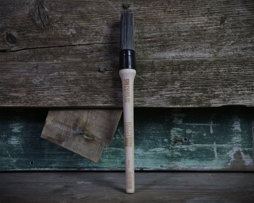 ValetPRO Small Wooden Handle Dash Brush