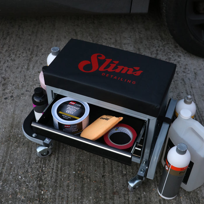 Slim's Detailing Handy Seat with 3-Drawer Storage