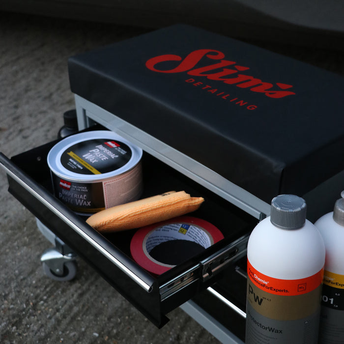 Slim's Detailing Handy Seat with 3-Drawer Storage