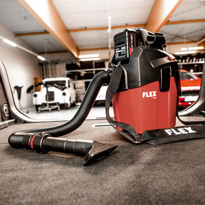 FLEX Compact Cordless Vacuum Cleaner with Manual Filter Cleaning (6L)