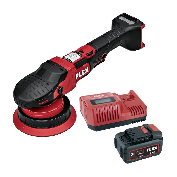 FLEX XCE 2 8 18-EC C Cordless Eccentric Polisher with Forced Rotation