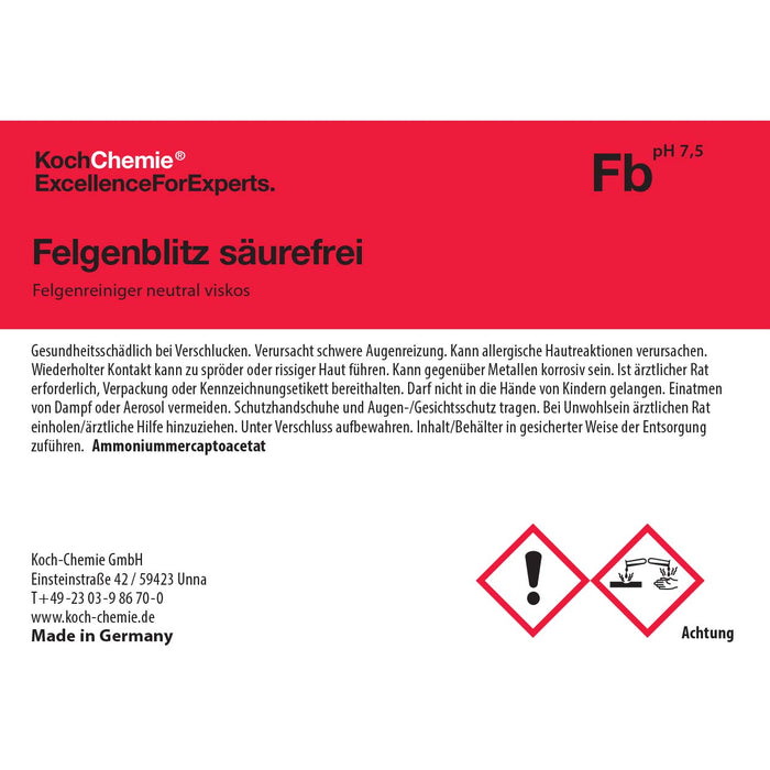 Koch-Chemie Decant Label (Single)