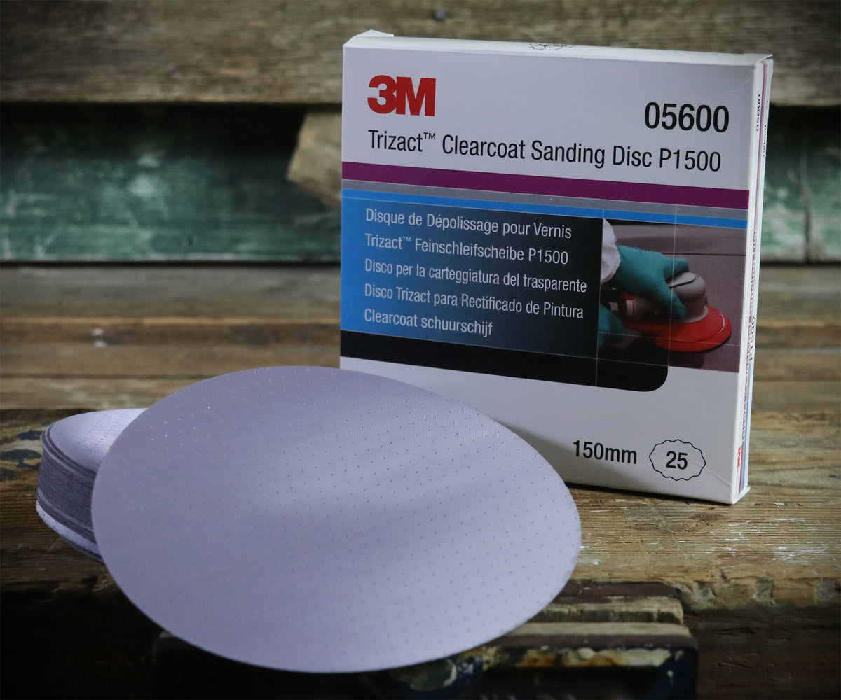 3M Trizact 6 Inch Sanding Discs Assortment - 1000, 1500, 3000, 5000, 8000 Grit (5 Discs Total)