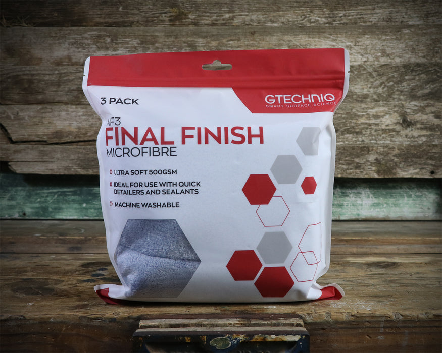 Gtechniq MF3 Final Finish Microfibre Towels (Pack of 3)
