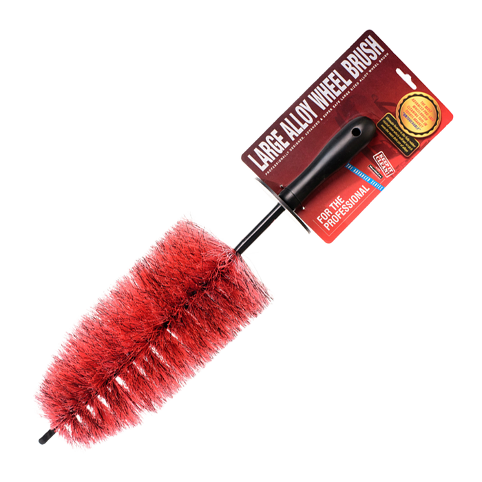 Martin Cox Red & Black Alloy Wheel Brush (Large)
