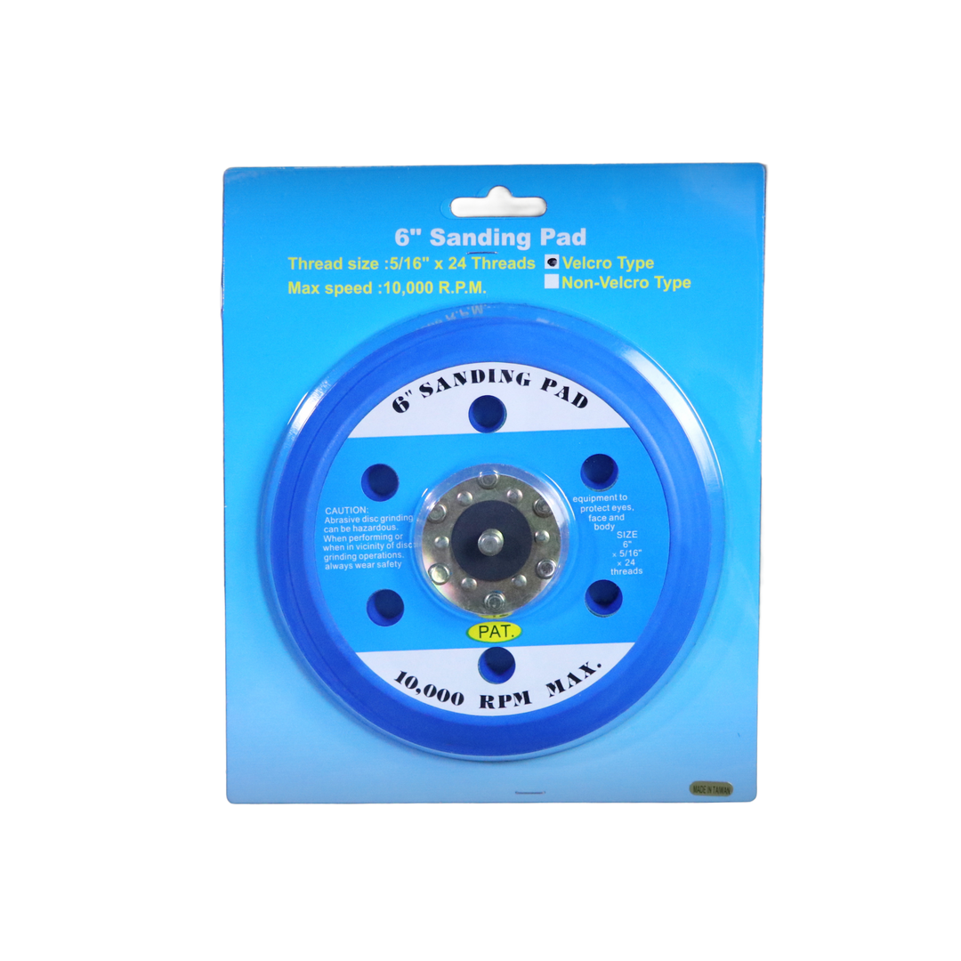 Perfection Hook and Loop Sanding Disc 6inch Orbital Backing Pad 150mm