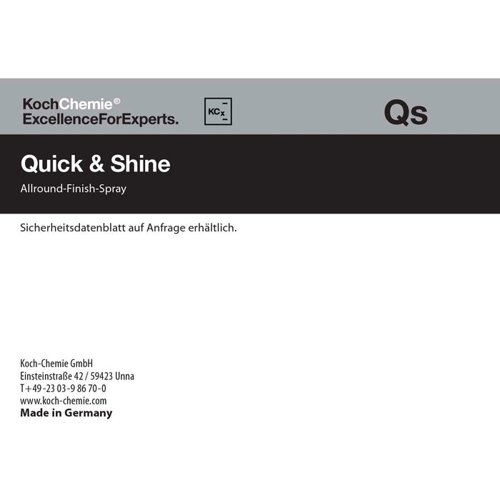 Koch-Chemie Decant Label (Single)