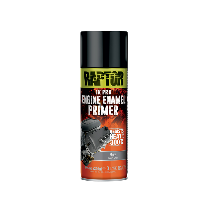 RAPTOR High Heat 1K Pro Engine Enamel Grey Primer