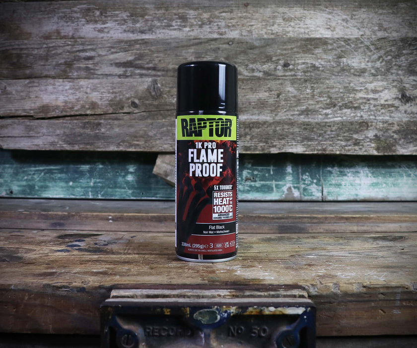 RAPTOR High Heat 1K Pro Flame Proof (Flat Black)