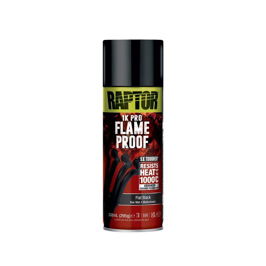 RAPTOR High Heat 1K Pro Flame Proof (Flat Black)