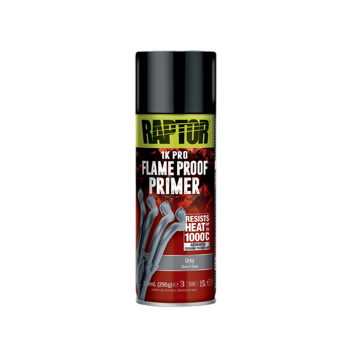 RAPTOR High Heat 1K Pro Flame Proof Grey Primer