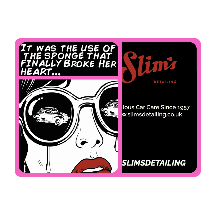 Slim's Girl "It Was The Use Of The Sponge That Finally Broke Her Heart" Hanging Air Freshener