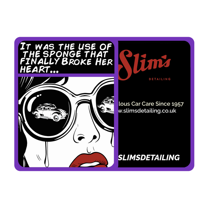 Slim's Girl "It Was The Use Of The Sponge That Finally Broke Her Heart" Hanging Air Freshener