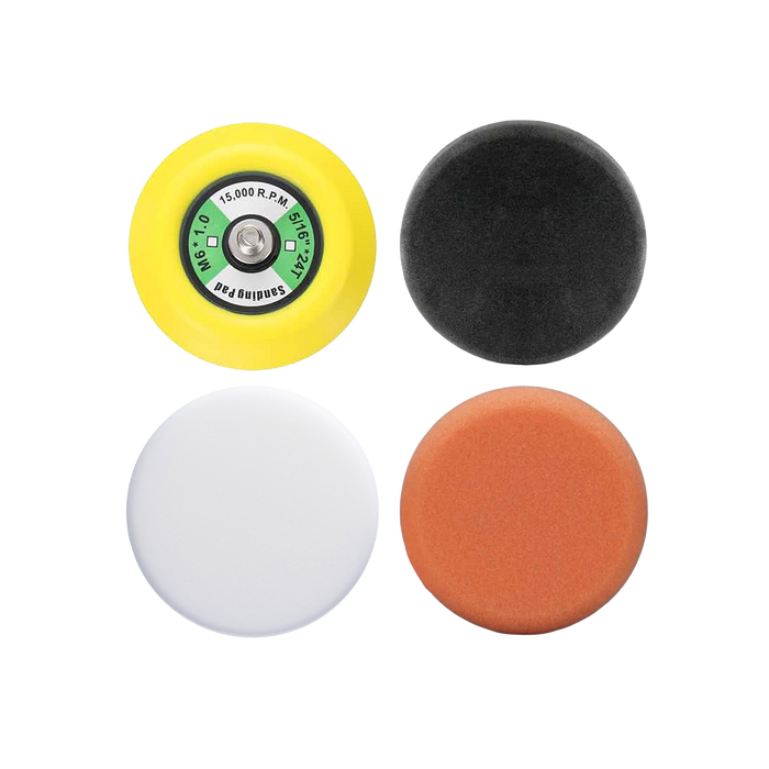 Slim's Detailing 75mm Backing Pad Kit With Hook and Loop
