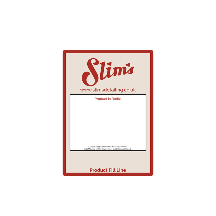 Slim's Detailing Decant Label (Single)