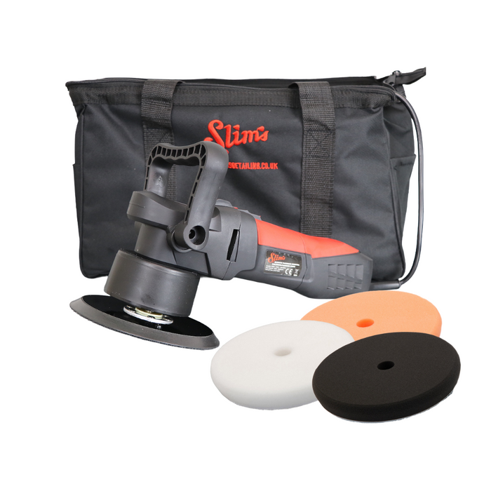 Slim's Detailing Dual Action DAS6 Machine Polisher (600w) & Pad Kit