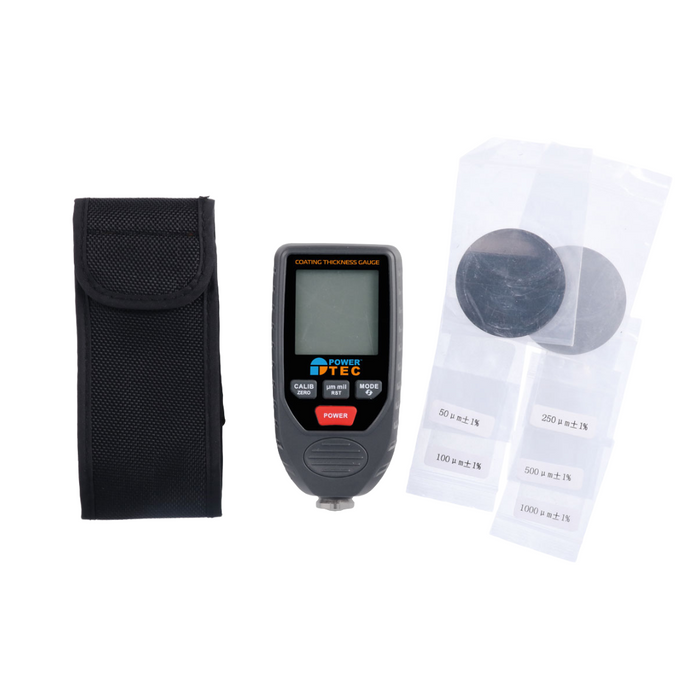 Power Tec Paint Thickness Gauge Aluminium & Steel Depth