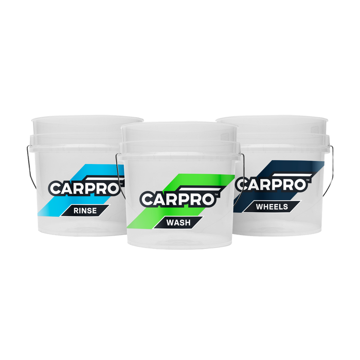 CARPRO Bucket Stickers - Wash, Rinse, Wheels