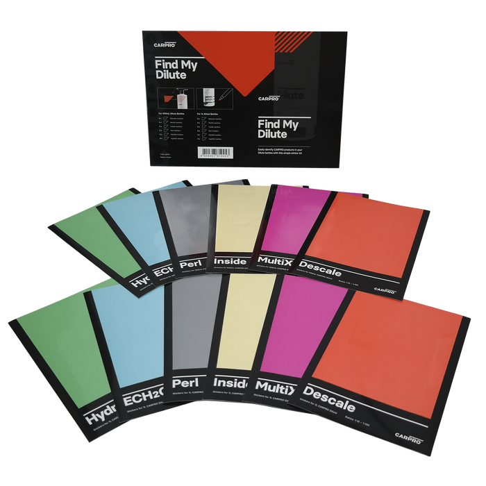 CARPRO Find My Dilute Bottle Stickers