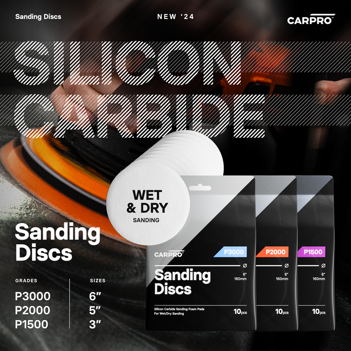 CARPRO Silicon Carbide Sanding Foam Discs