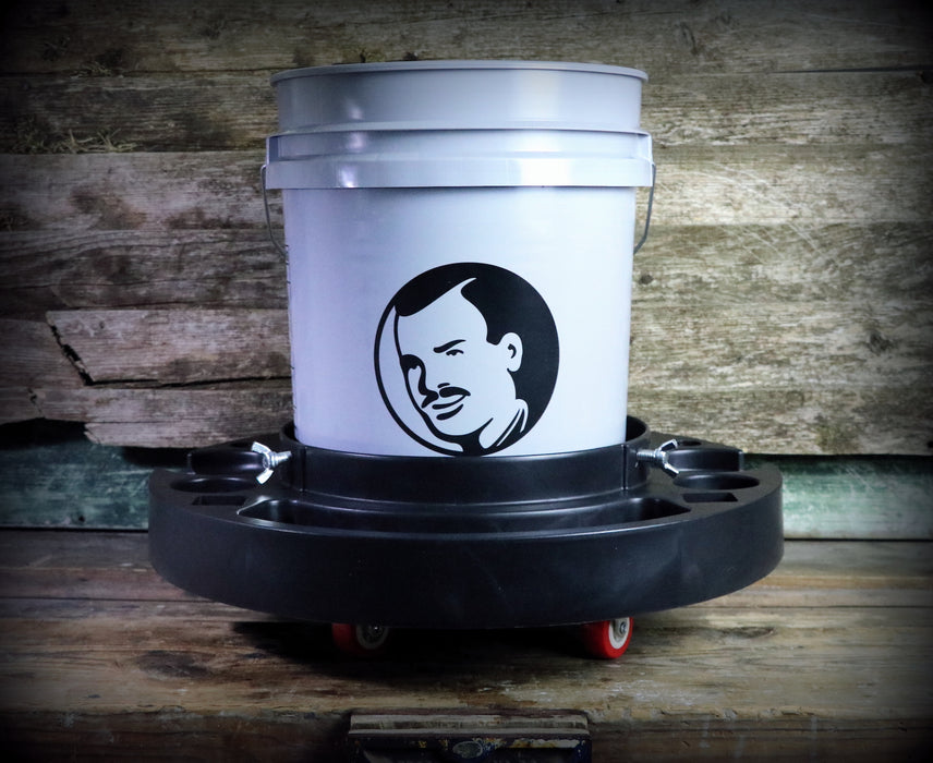 Slim's Detailing Bucket Dolly with Bottle Compartments