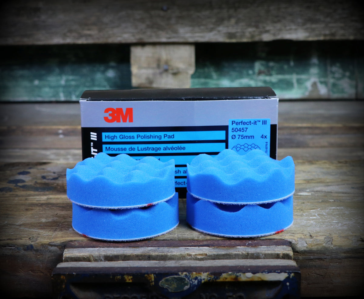 3M 50457 Blue Honeycomb Polishing Foam Pad - 75mm Diameter (New)