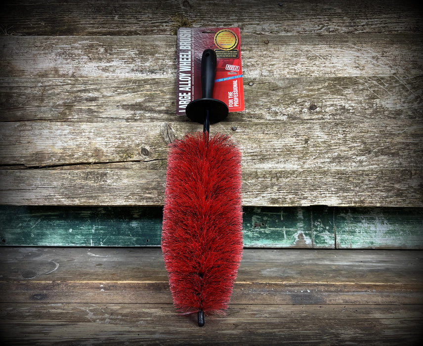 Martin Cox Red & Black Alloy Wheel Brush (Large)
