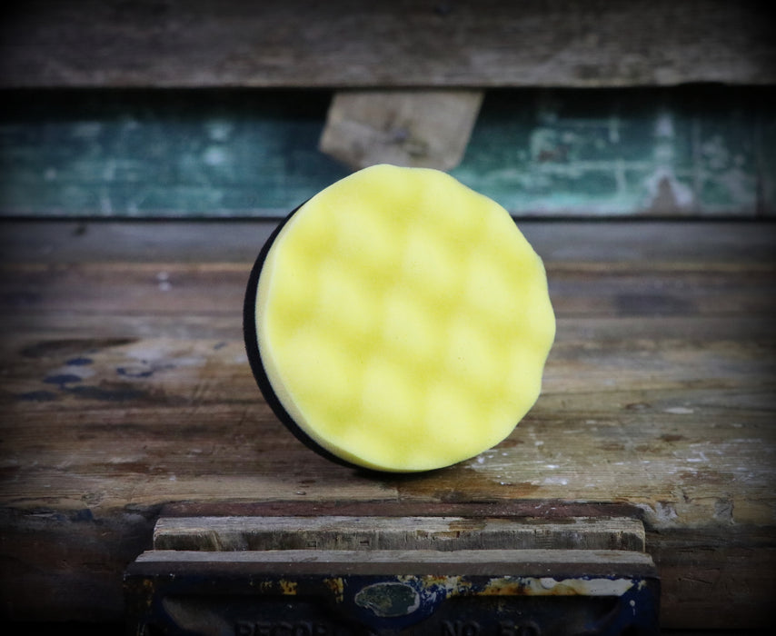 Martin Cox Yellow & Black Waffle Foam Applicator Pad