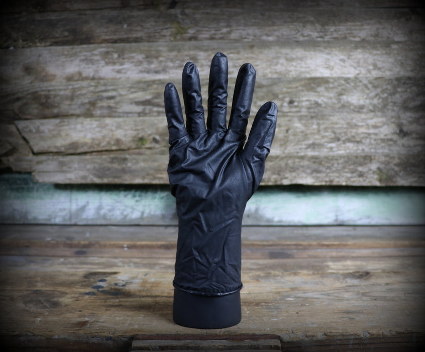 Megaman Absorbent Lined Black Nitrile Gloves (Pack of 4, XL)